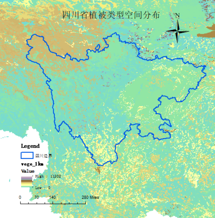 植被分布图